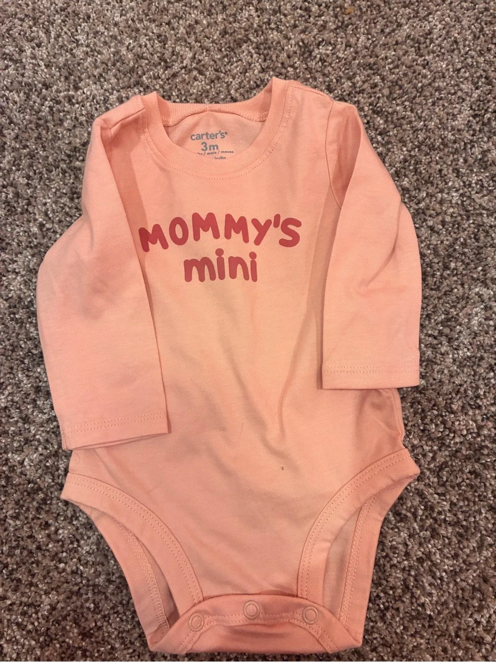 Carter's Peach & Pink Strawberry + Leopard Baby Onesie Set